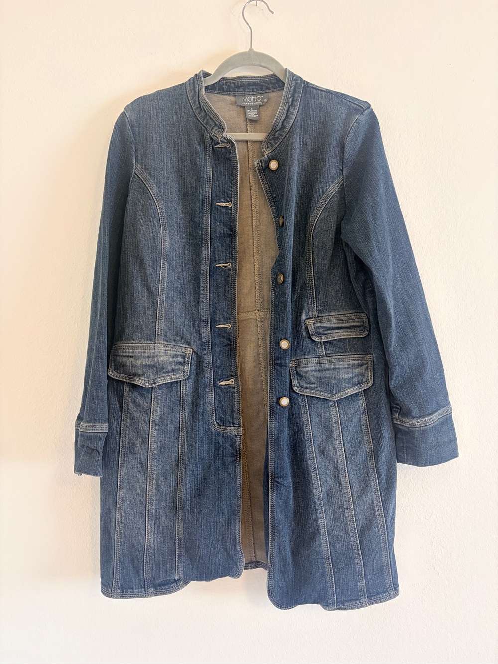 Y2K 2000s Vintage Longline Denim Jacket
